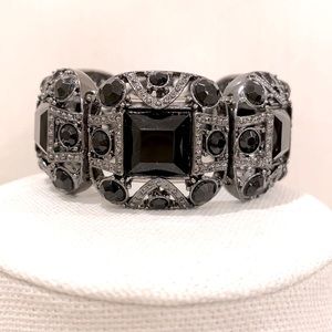 Black & Dark Silvertone bracelet